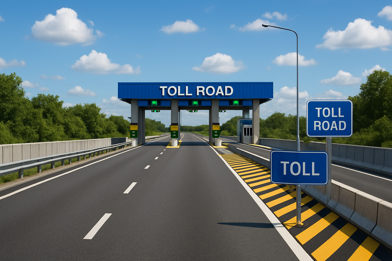 Safe and well-maintained toll road